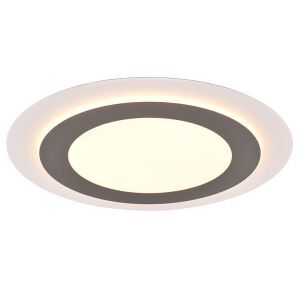 Nickel plafond modern, Frans, 42W, varm till kall vit justerbar LED, met fjärrkontroll