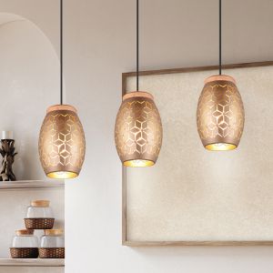 Taupe fönsterlampa modern, Delana