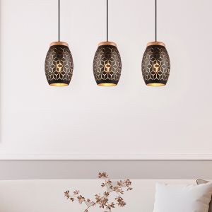 Svart fönsterlampa modern, Delana