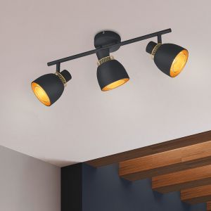 Svart spotlight tak modern, Sylvano