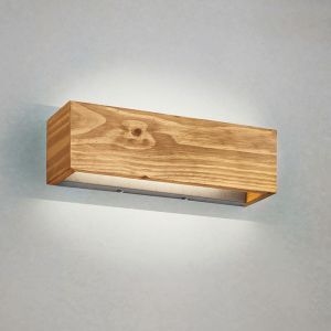 Trä up down vägglampa brun, Deka, 13W, 3000K LED
