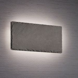 Svart vägglampa modern, Faisal, 9W, 3000K LED