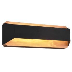 Svart up down vägglampa modern, Navajo, 13,5W, 3000K LED