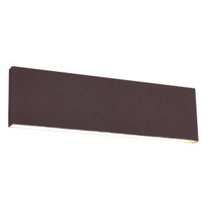 Rostfärgad up down vägglampa modern, Coscon, 6W, 3000K LED