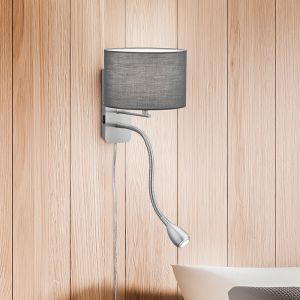 Nickel up down vägglampa modern, Ledbury