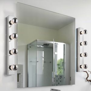 Krom badrumslampa vägg modern, Rinaldo, IP44
