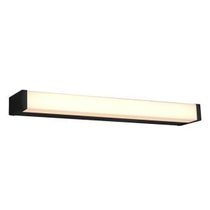 Svart badrumslampa vägg modern, Celesta, 6W, 3000K LED, IP44