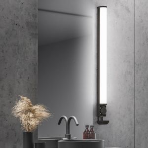 Svart badrumslampa vägg modern, Bernou, 16W, 3000K LED, IP44