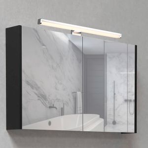 Krom badrumslampa vägg modern, Celal, 7,5W, 3000K LED, IP44