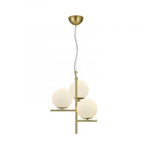 Mässing pendellampa matbord modern, Silkis