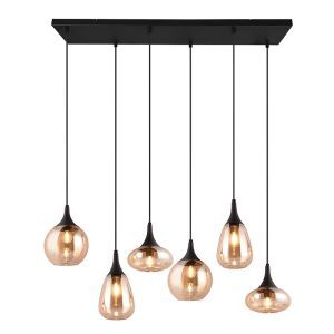 Bärnstensfärgad fönsterlampa design, Sybren