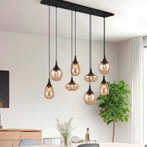 Bärnstensfärgad fönsterlampa design, Sybren