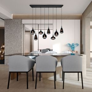 Svart fönsterlampa design, Sybren