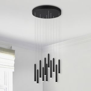 Antracit fönsterlampa modern, Jamilla, 52W, 3000K LED