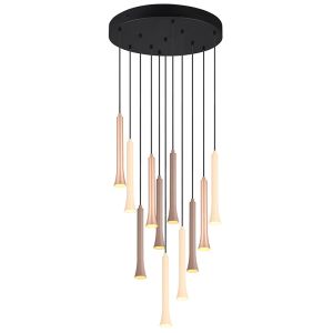 Svart pendellampa matbord modern, Albartus, 3W, white switch LED, 3 stegs dimmer
