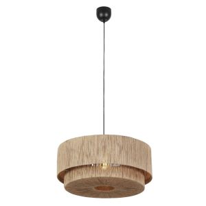 Beige pendellampa matbord rustik, Rinus