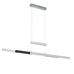 Krom pendellampa matbord modern, Jessey, 45W, varm till kall vit justerbar LED