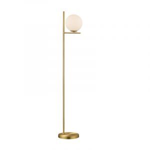 Mässing golvlampa modern, Silkis, med brytare