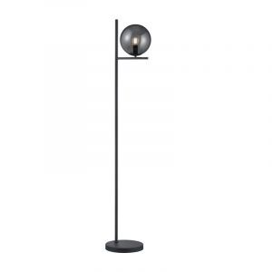 Antracit golvlampa modern, Silkis, med brytare