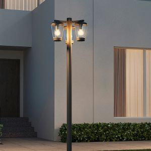 Antracit utelampa modern, Kerstin, IP44