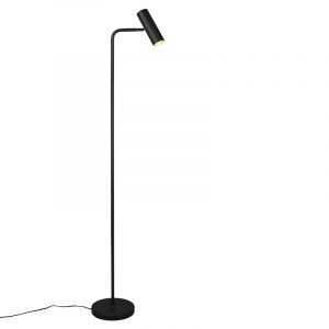 Svart golvlampa modern, Kaso, med brytare