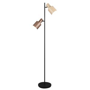 Flerfärgad golvlampa metall, Amila, med brytare