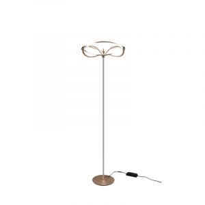 Mässing golvlampa modern, Remy, 31W, 3000K LED, med brytare
