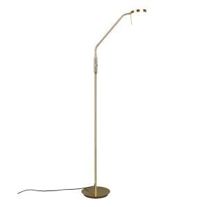 Mässing båglampa modern, Bilge, 12W, justerbar ljusfärg LED, med brytare