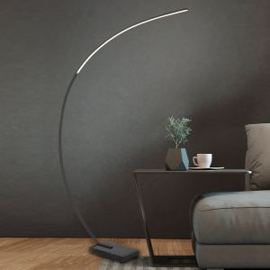 Svart båglampa modern, Yoel, 18W, 3000K LED, med brytare