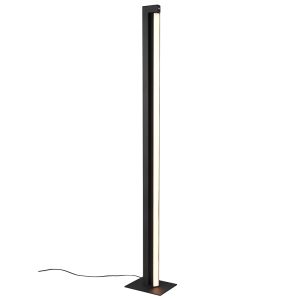 Svart golvlampa modern, Raihana, 21W, white switch LED, med beröringsdimmer