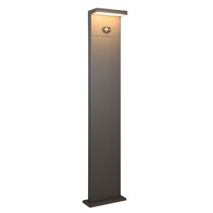 Antracit golvlampa utomhus solcell modern, Nesrin, 5W, white switch LED, IP65