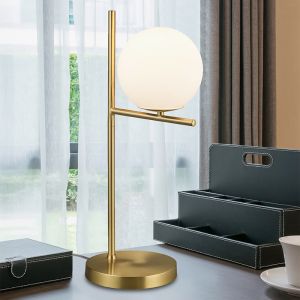 Mässing bordslampa modern, Silkis, med brytare