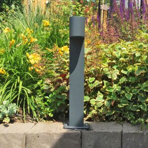 Antracit utelampa modern, Laurien, IP44