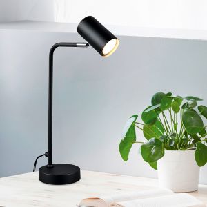 Svart bordslampa modern, Kaso, med brytare