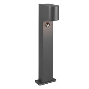 Antracit golvlampa utomhus med rörelsesensor modern, Laurien, IP44