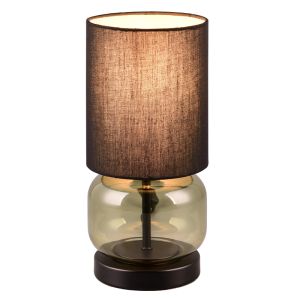 Svart bordslampa retro, Vita, med brytare