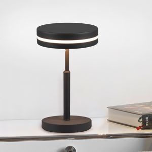 Antracit bordslampa modern, Marjon, 6W, 3000K LED, med brytare