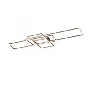 Nickel plafond modern, Retan, 60W, varm till kall vit justerbar LED, met fjärrkontroll