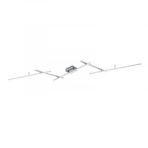 Nickel plafond modern, Nadja, 22W, RGBW LED, met fjärrkontroll