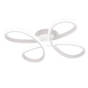 Vit taklampa design, Vikash, 25W, 4000K LED, 3 stegs dimmer