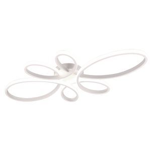 Vit taklampa design, Vikash, 32W, 4000K LED, 3 stegs dimmer