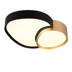 Guld taklampa metall, Merwin, 21W, varm till kall vit justerbar LED, met fjärrkontroll