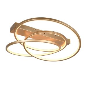 Guld plafond design, Teodore, 34W, white switch LED, 3 stegs dimmer