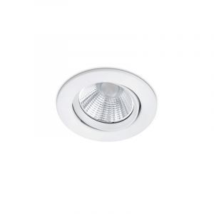 Vit infälld spotlight badrum modern, Imani, 5W, 3000K LED, IP23