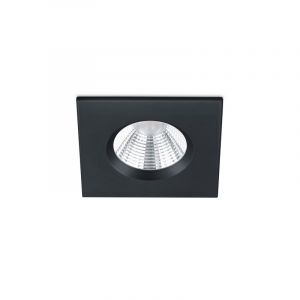 Svart infälld spotlight badrum modern, Iman, 5W, 3000K LED, IP65