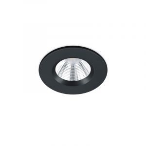 Svart infälld spotlight badrum modern, Iman, 5W, 3000K LED, IP65