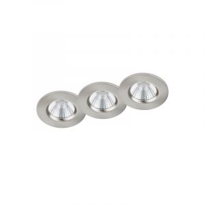 Nickel infälld spotlight badrum modern, Iman, 5W, 3000K LED, IP65