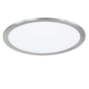 Nickel plafond modern, Jamilia, 15W, RGBW LED, met fjärrkontroll