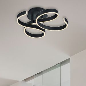 Antracit plafond modern, Davu, 40W, 3000K LED