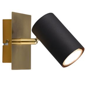 Guld väggspotlight modern, Kaso